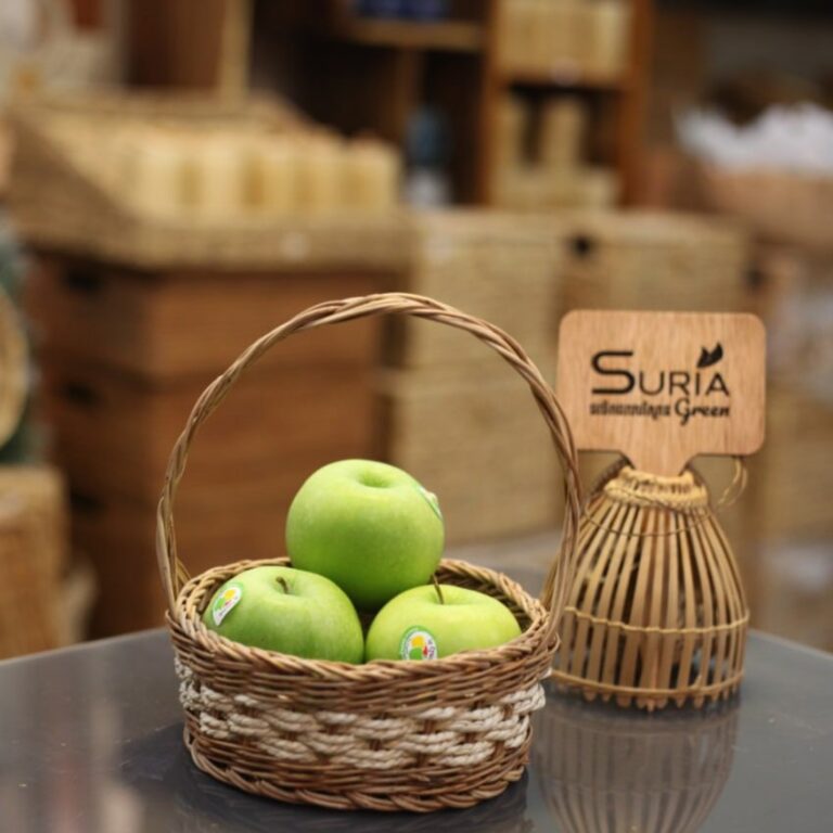 Small Basket Handle Suria Green