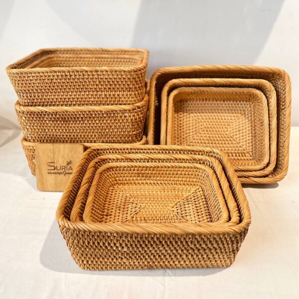Rattan Basket Set of 3
