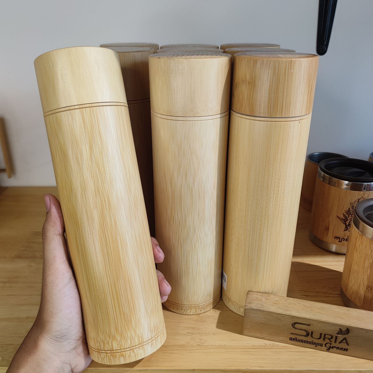 Bamboo Bottle 500ml – Suria Green