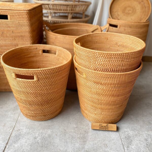 Rattan Laundry Basket 37cm
