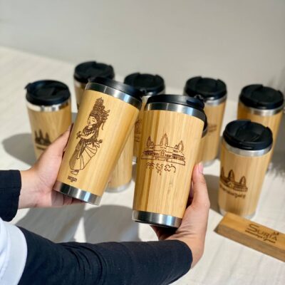 Bamboo Mug 450ml No Handle + Design