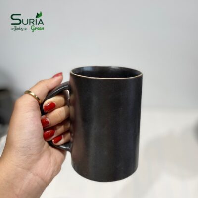 Ceramic Mug Handle 10cm Black Matte
