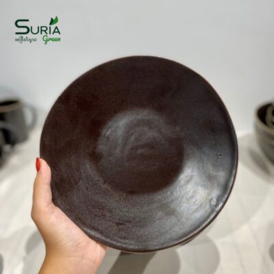 Ceramic Plate 22cm Black Matte