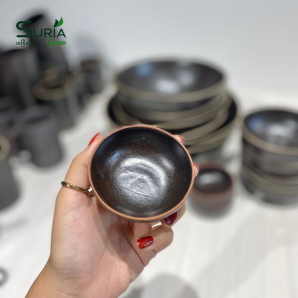 Ceramic Bowl 7cm Black Matte