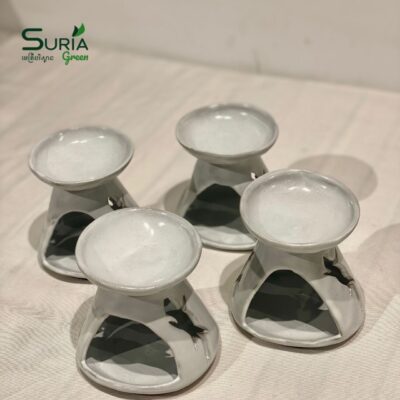 Ceramic Burner Gecko White Velvet