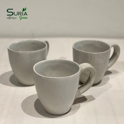 Ceramic Mug Handle 9cm White Velvet