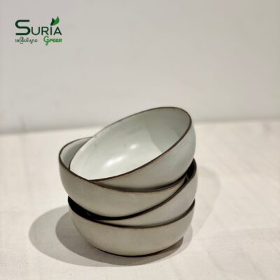 Ceramic Bowl 13cm White Matte