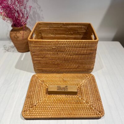 Rattan Laundry Basket Cover