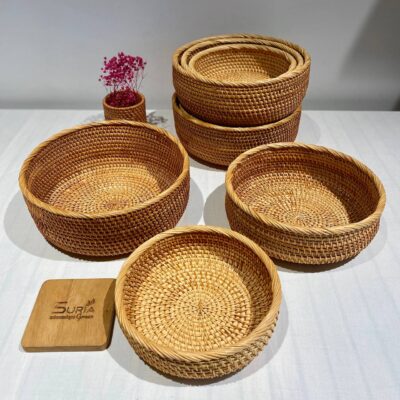 Rattan Round Basket 20cm (S)