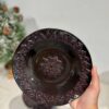 Ceramic plate Lotus Curve 22cm Black