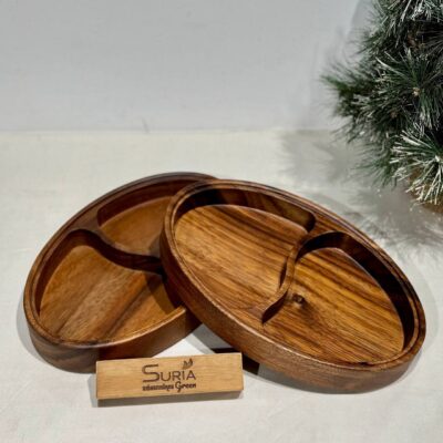 Walnut Tray Oval 30x20x4.5cm