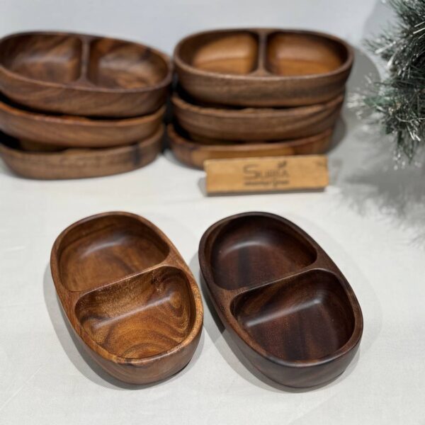 Walnut Tray Oval 21x12x2.5cm