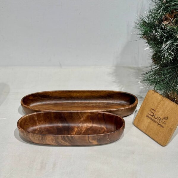 Walnut Tray Oval 25x8.50cm