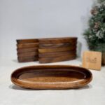 Walnut Oval Tray 30x8.50cm